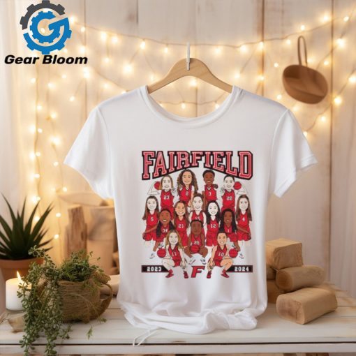 Fairfield Stags NCAA Women’s Basketball 2023 2024 Team Caricature T Shirt