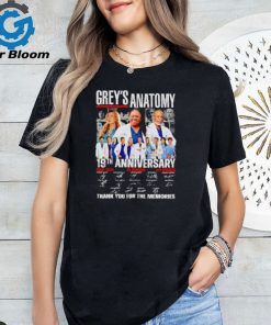 Grey'S Anatomy 19Th Anniversary 2005 2024 20 Season 421 Episodes Thank You For The Memories Shirt