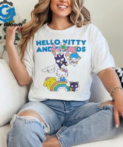 Hello Kitty And Friends Cloud Tie Dye Boyfriend Fit Girls shirt