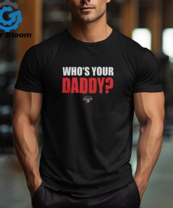 Hickory Crawdads 2024 Who's Your Daddy Black Tee Shirt