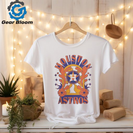 Houston Astros New Era White Ringer T Shirt