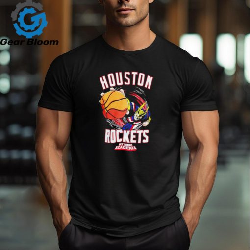 Houston Rockets And My Hero Academia All Might Smash T Shirt