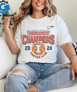 Illinois Fighting Illini 2024 Big Ten Men’s Basketball Conference Tournament Champions T Shirt