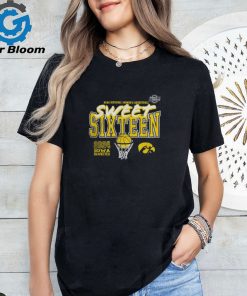 Iowa Hawkeyes 2024 NCAA Women's Basketball Tournament March Madness Sweet 16 Fast Break Tee Shirt