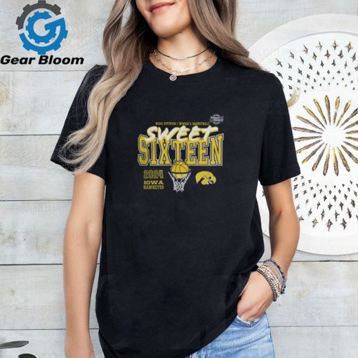 Iowa Hawkeyes 2024 Ncaa Women’s Basketball Tournament March Madness Sweet 16 Fast Break Shirt