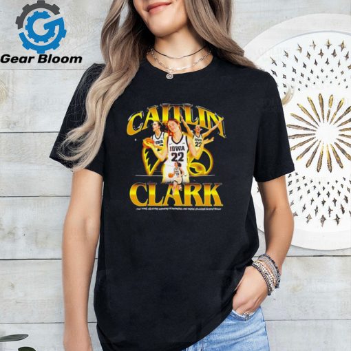 Iowa Hawkeyes Caitlin Clark all time leading scoring in womens and mens college basketball shirt