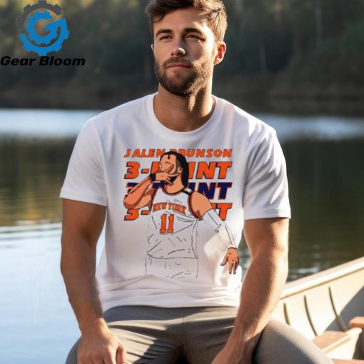 Jalen Brunson 11 New York Knicks Three Point Shirts