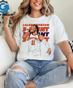 Jalen Brunson 11 New York Knicks Three Point T Shirt