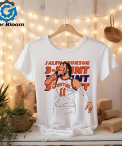 Jalen Brunson 11 New York Knicks Three Point T Shirt