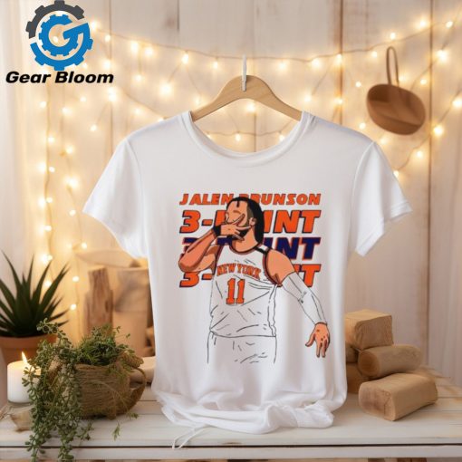 Jalen Brunson 11 New York Knicks Three Point T Shirt