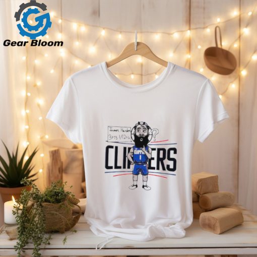 James Harden Los Angeles Clippers player cartoon shirt