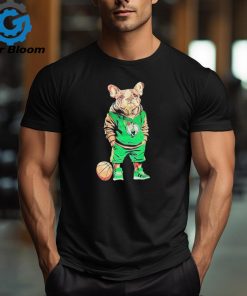 Jaylen Brown Bulldog Wearing Celtics Boston t shirt