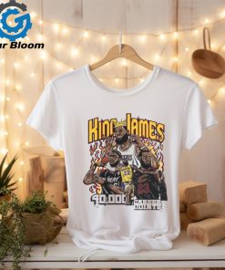 King Lebron James 40000 Career Points Fire T Shirt