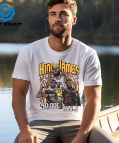 King Lebron James 40000 Career Points Fire T Shirt