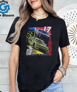 Kyle Larson #17 & William Byron #24 2024 Dual Cota Race Win Tee Shirt