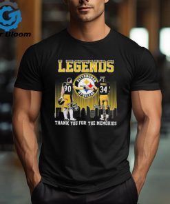Legends Jj Watt And Bill Russell Pittsburgh Steelers Thank You For The Memories Signatures Shirt