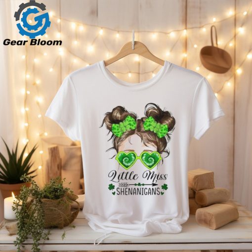 Little Miss Shenanigans St Patricks Day Kids Girls Toddler T Shirt