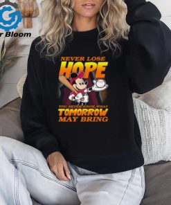 Los Angeles Angels MLB Baseball Mickey Disney Never Lose Hope T Shirt