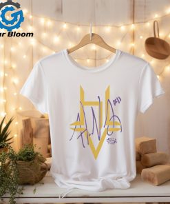 Lsu Wbb 2024 Hailey Van Lith Woven Logo White Tee shirt