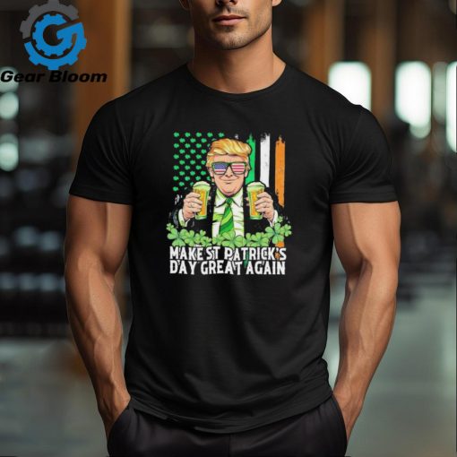 Make St Patrick’s Day Great Again Funny Trump 2024 Shirt