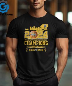 Marquette Golden Eagles Back To Back 2024 Big East Men’s Basketball Tournament Champions City Tee Shirt