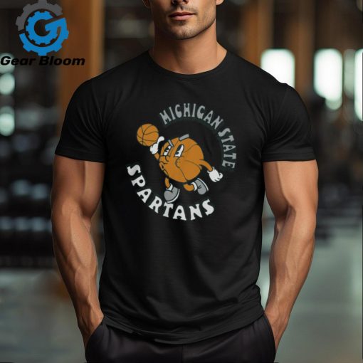 Michigan State Spartans Comfort Colors Basketball Logo T Shirt