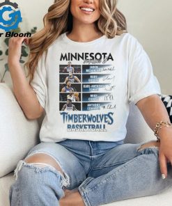 Minnesota Timberwolves Starting 5 Basketball Signatures shirt