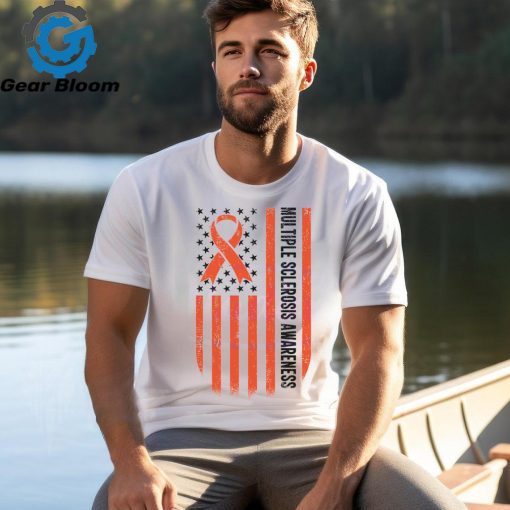 Multiple Sclerosis Awareness US Flag shirt