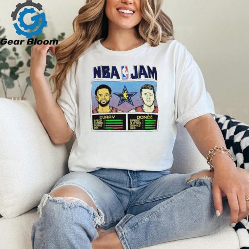 NBA Jam Stephen Curry and Luka Doncic shirt