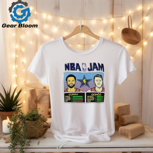 NBA Jam Stephen Curry and Luka Doncic shirt