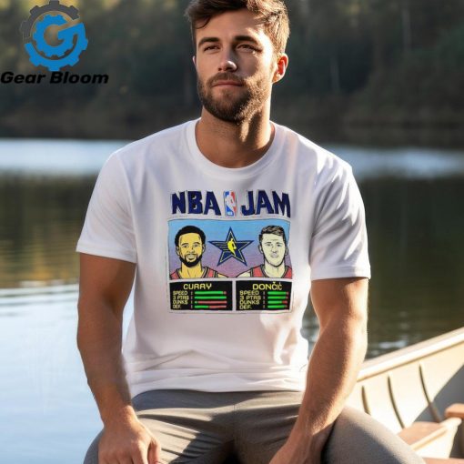 NBA Jam Stephen Curry and Luka Doncic shirt