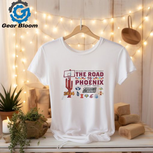 Ncaa 2024 March Madness Division I Men’S Basketball Championship 1St 2Nd Rd Omaha, Ne The Road To Phoenix 8 Teams Tee shirt