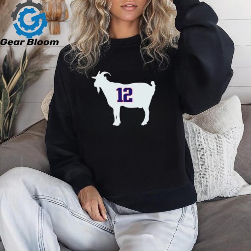 New England Patriots Tom Brady goat 12 shirt