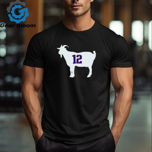 New England Patriots Tom Brady goat 12 shirt