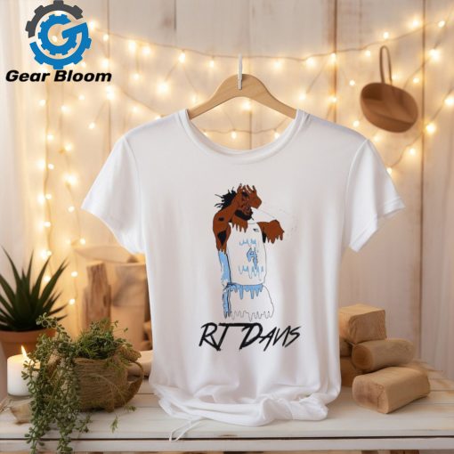 North Carolina Tar Heels RJ Davis 4 player drip shirt