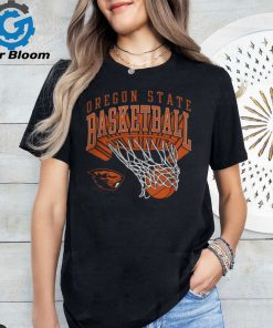 Official Black Oregon State Basketball Hoop Tee shirt