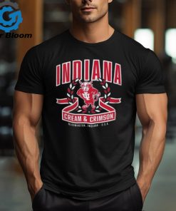 Official Indiana Hoosiers Cream & Crimson Bloomington Indiana USA T Shirt