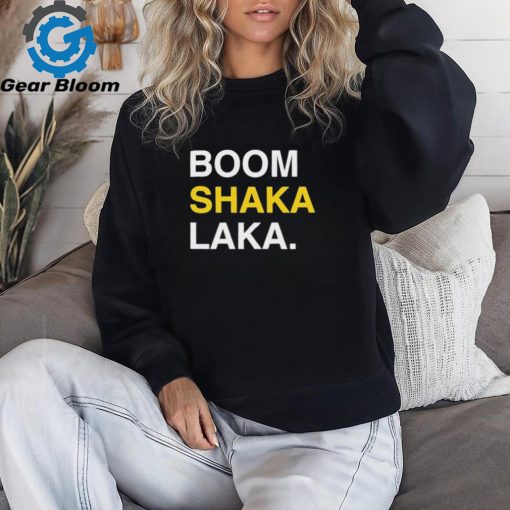 Official Marquette boom shaka laka shirt