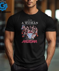 Official Never Underestimate A Woman Who Understands Basketball And Loves Arizona Wildcats 2024 Tee shirt