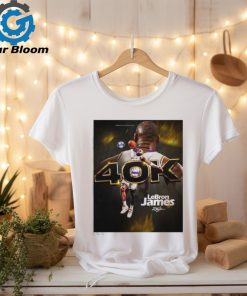 Official Official Congratulations LeBron James Reach 40K Career Points Los Angeles Lakers Classic T Shirt