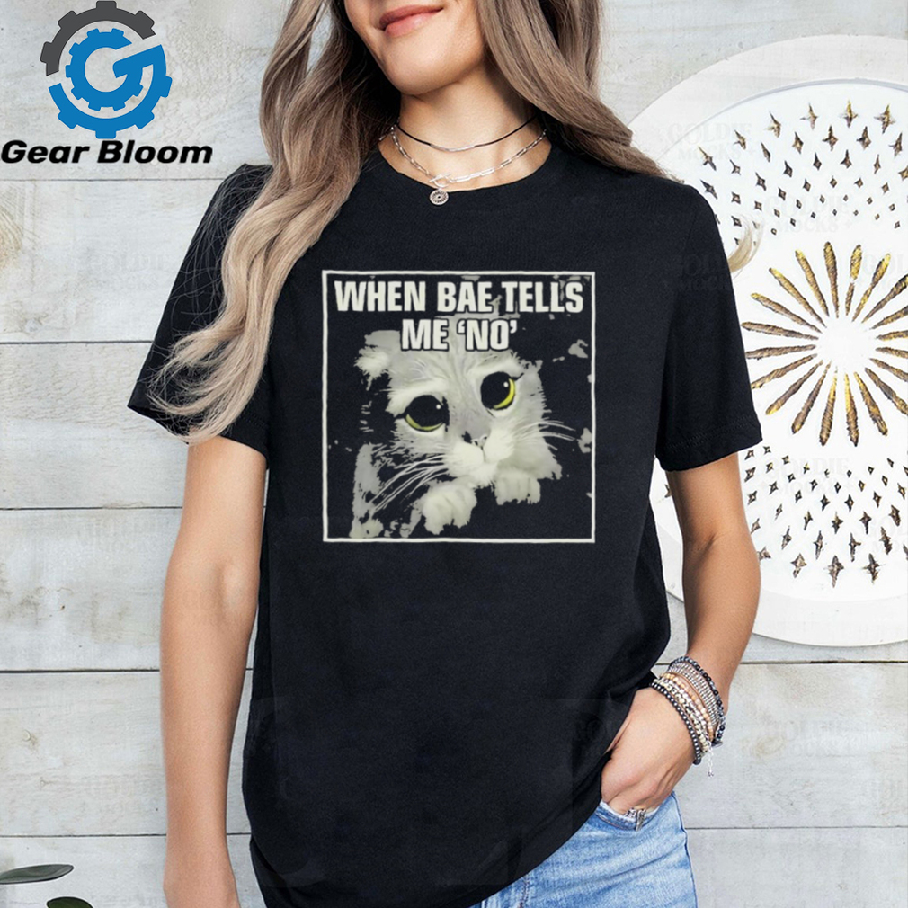 Official When Bae Tells Me No Meme T Shirt Official When Bae Tells Me No Meme T Shirt