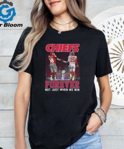 Official kansas City Chiefs Derrick Thomas And Patrick Mahomes Forever Not Just When We Win Signatures Shirt