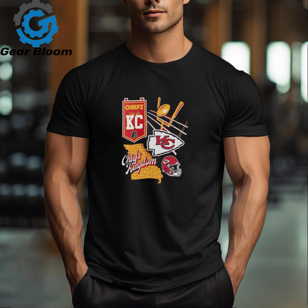 Official kansas City Chiefs NFL Split Zone Shirt Official kansas City Chiefs NFL Split Zone Shirt