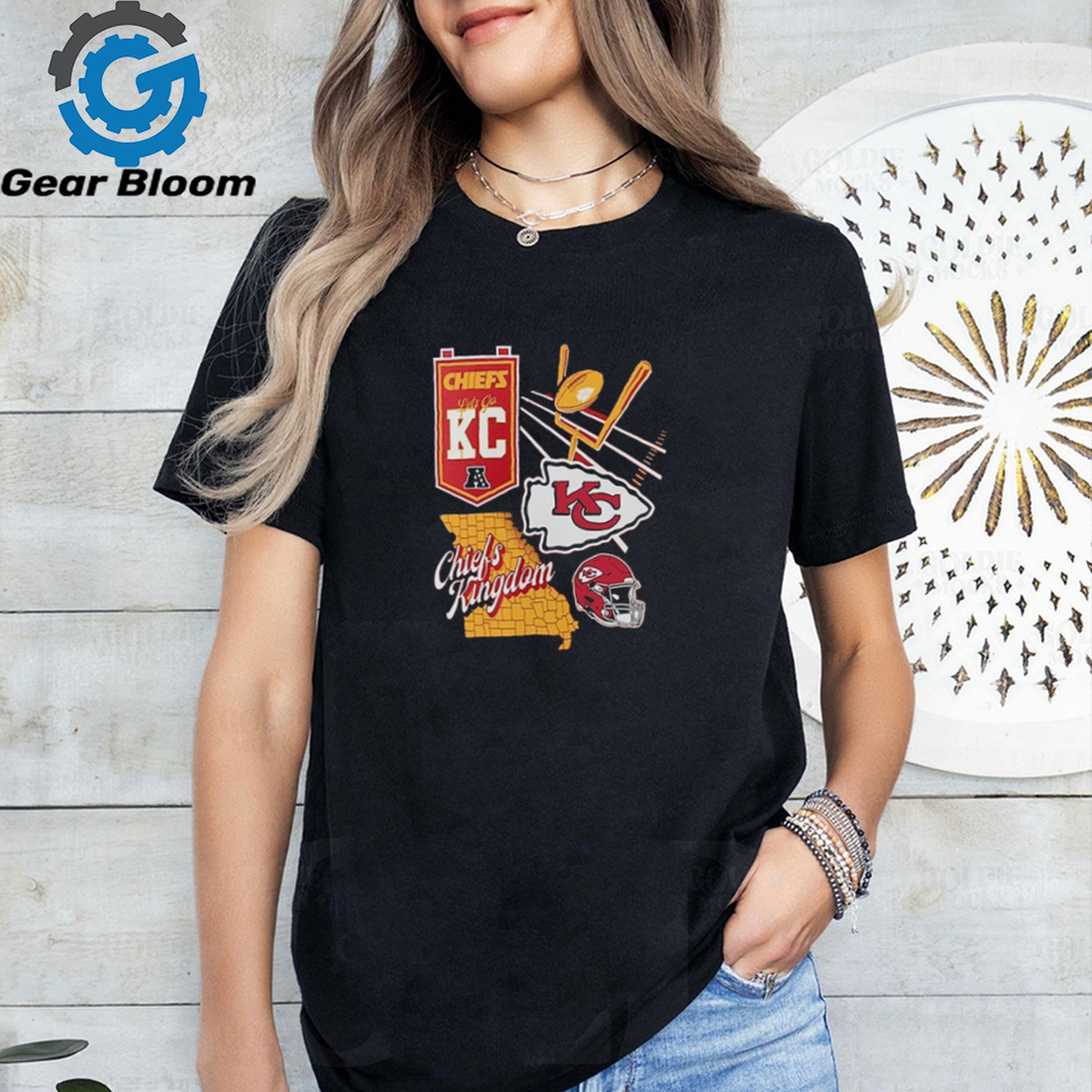 Official kansas City Chiefs NFL Split Zone Shirt Official kansas City Chiefs NFL Split Zone Shirt