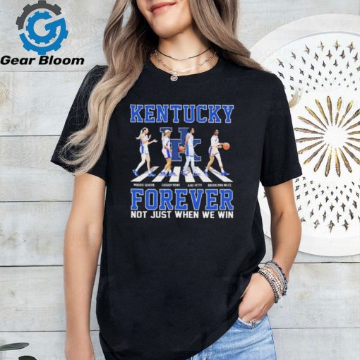 Official kentucky Women’s Basketball Abbey Road Forever Not Just When We Win Shirt