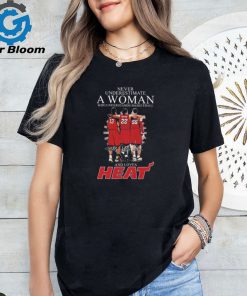 Official never Underestimate A Woman Who Understands Basketball And Loves Miami Heat Adebayo, Butler And Robinson Signatures Shirt