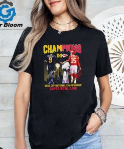 Official official Michigan and Kansas City McCarthy and Mahomes Champions 2023 CFP National championship And Super bowl LVIII shirt