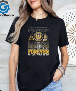Official pittsburgh Penguins Jaromir Jagr And Mario Lemieux Forever Not Just When We Win Signatures Shirt