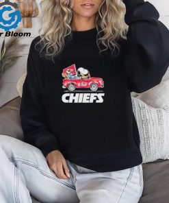 Official super Bowl LVIII Champions Snoopy And Woodstock On Car Kansas City Chiefs Shirt