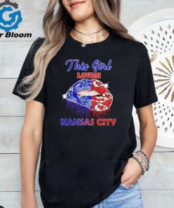 Official this Girl Loves Her Kansas City Chiefs And Kansas City Royals Lips Diamonds Shirt